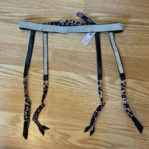 NWT Victoria’s Secret Shine Strap Garter Belt XS/S